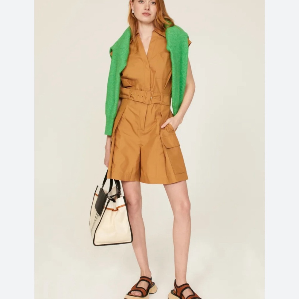 3.1 Phillip Lim Utility Romper Safari Chic Sz 2